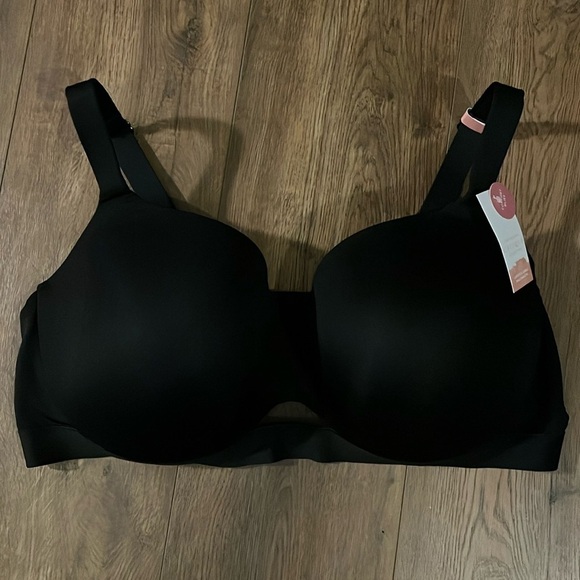 The Modern Cacique Collection Lightly Lined Balconette Bra 46DDD Black Underwire - Picture 3 of 11